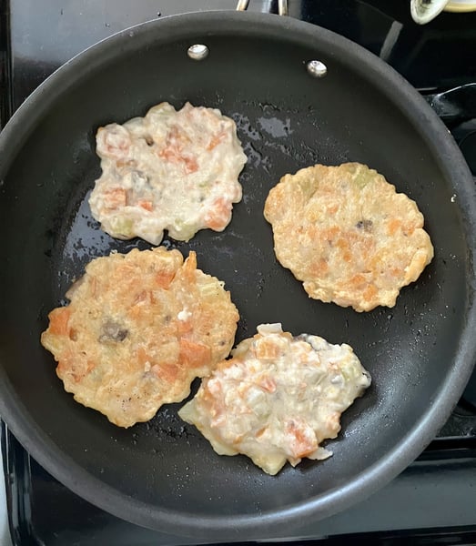 Pancakes cooking