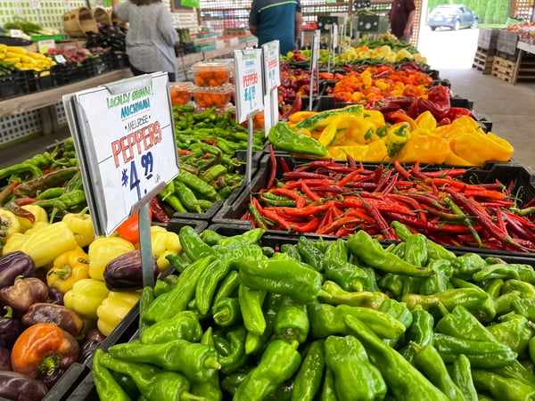 Peppers at Market