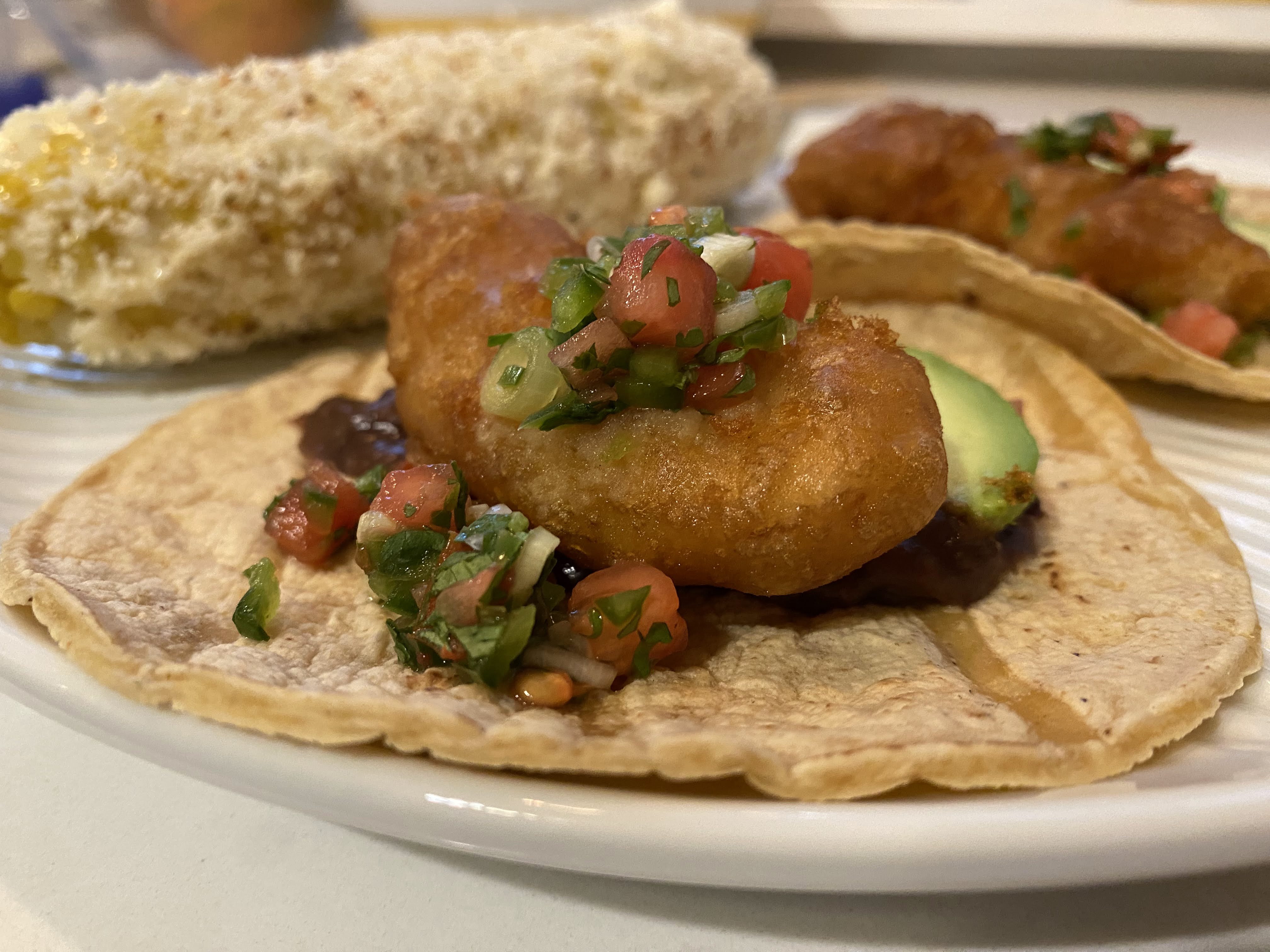 Plated Fish Tacos