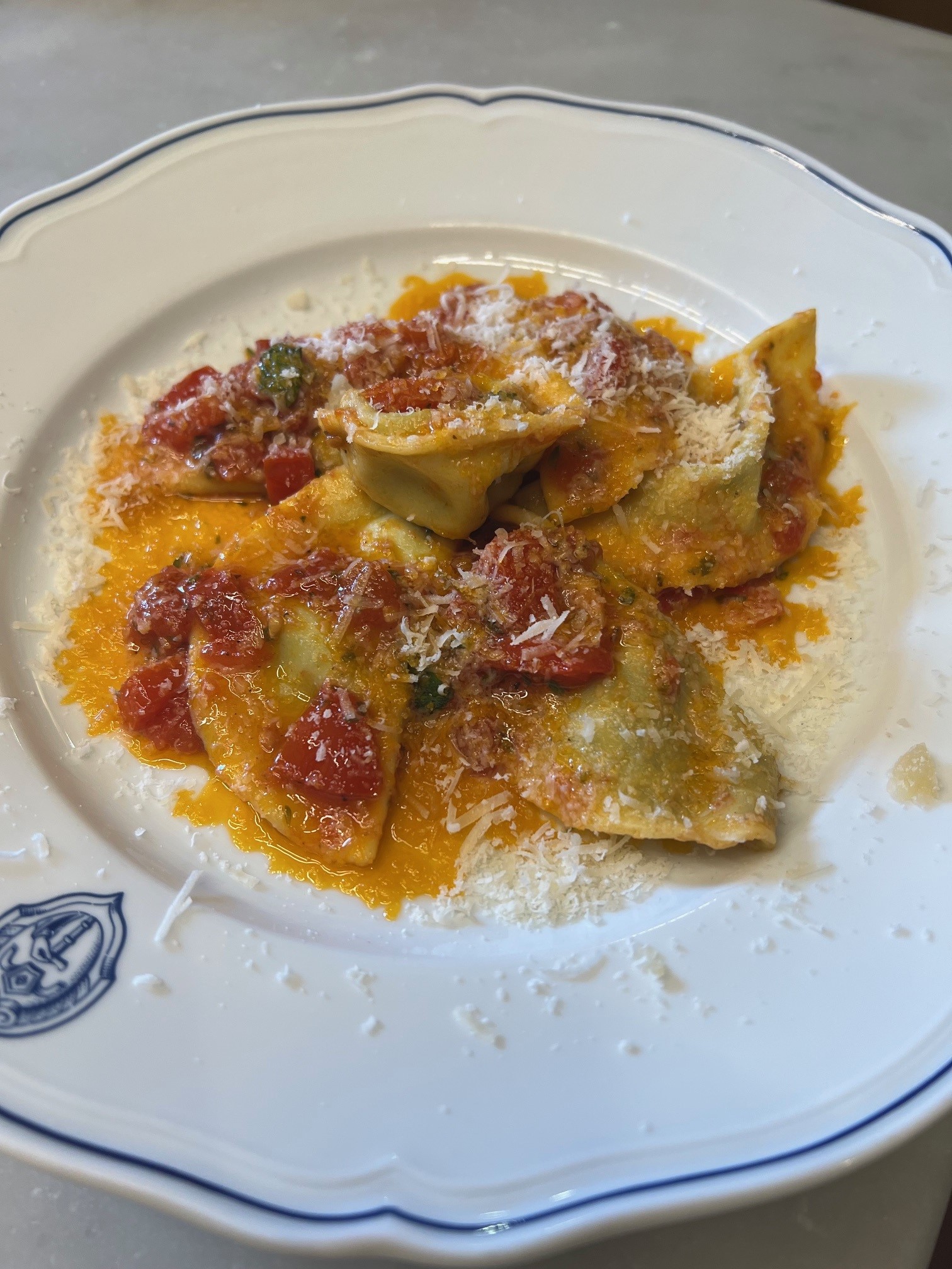 Plated Ravioli