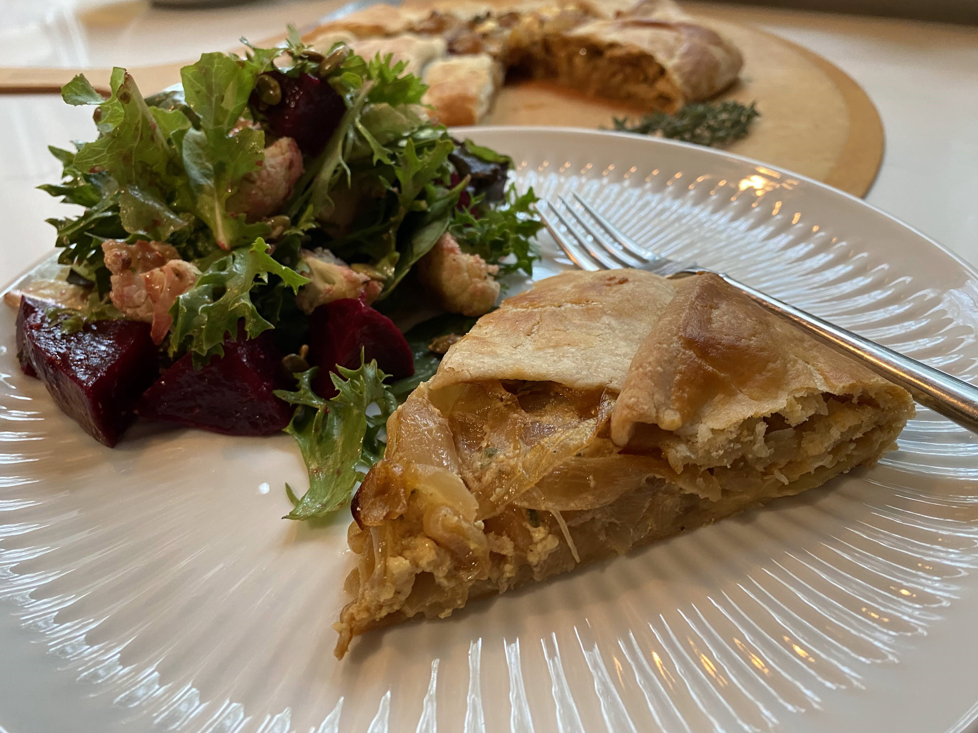 Crostata with Salad