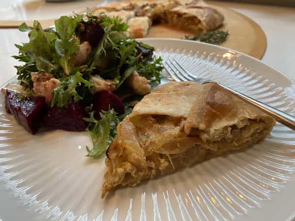 Crostata with Salad