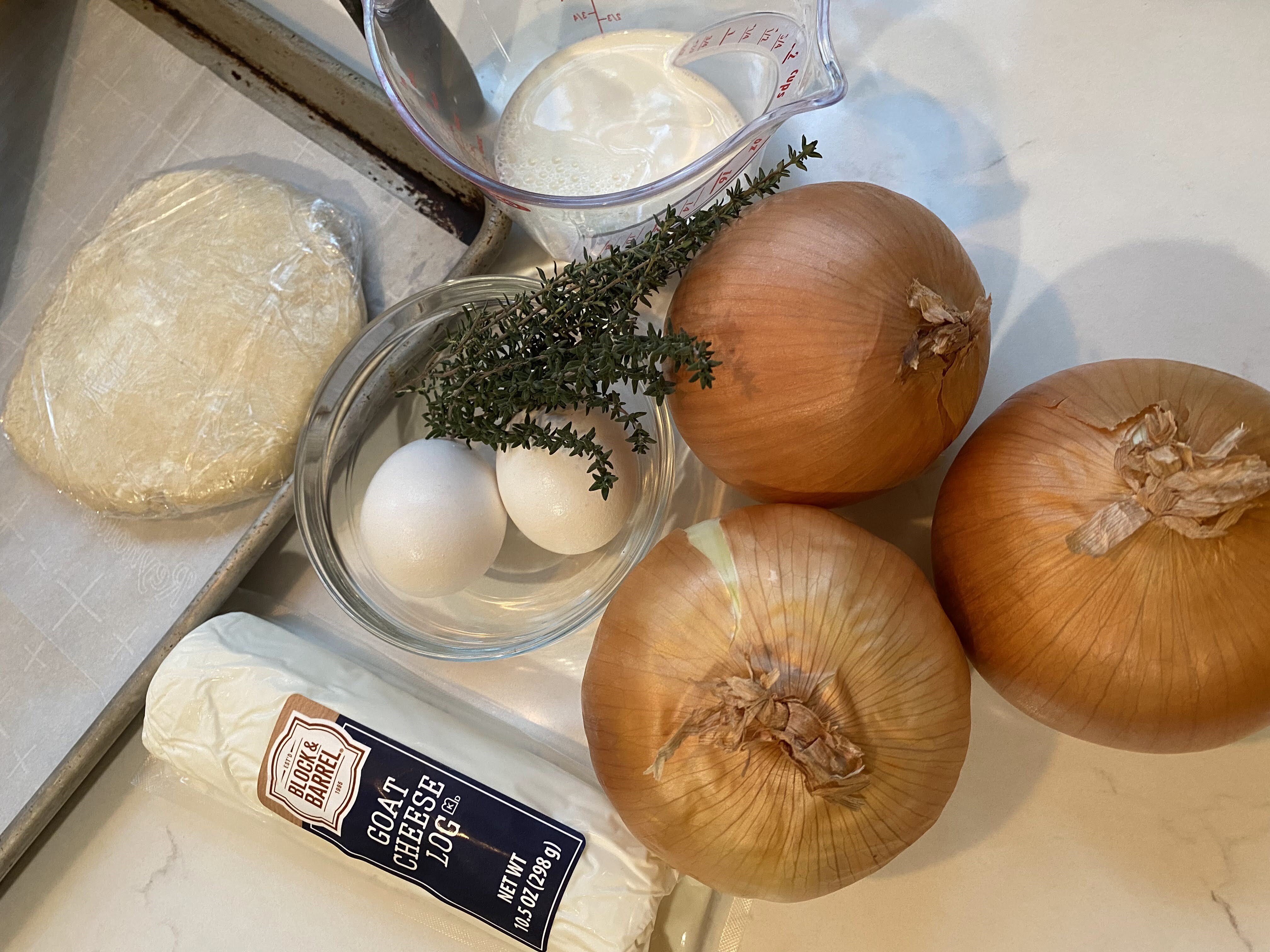 Onion mise en place
