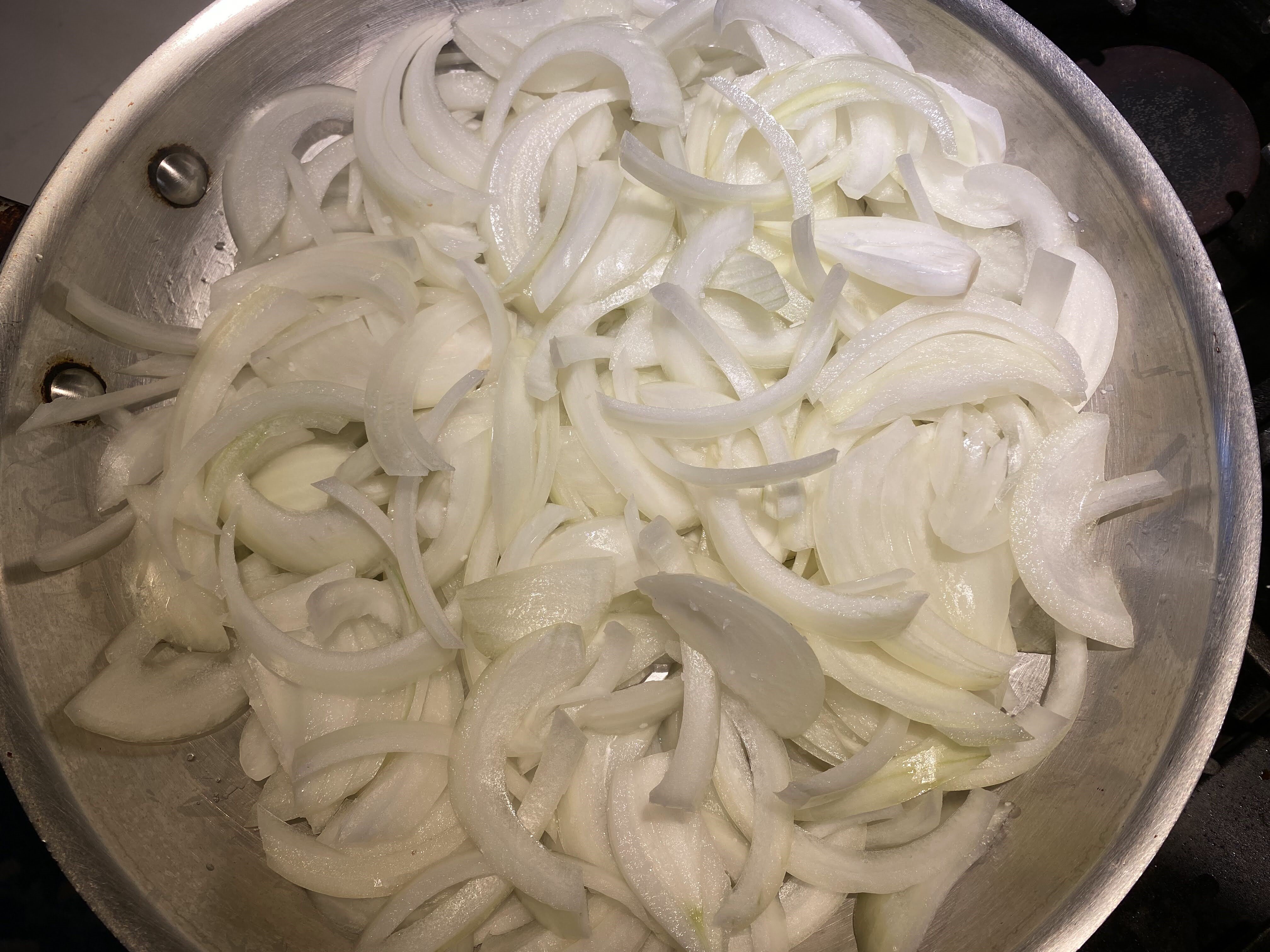 Onions in the pan