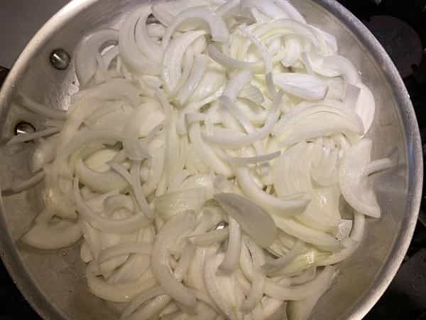 Onions in the pan