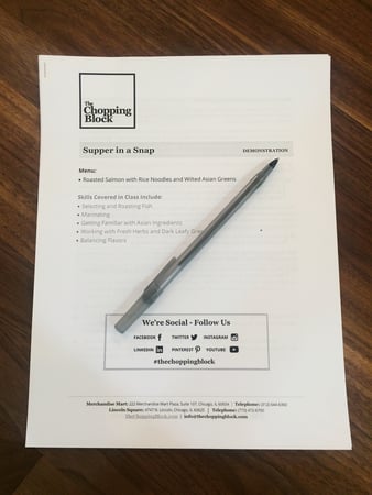 Supper in a Snap Menu