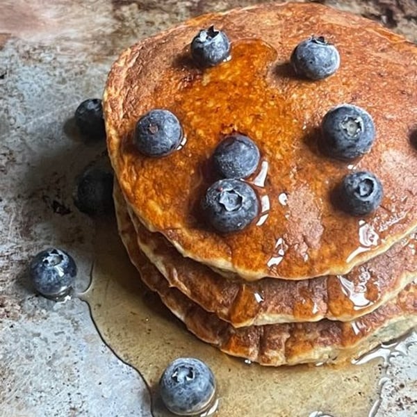 Blueberry Oat Pancakes