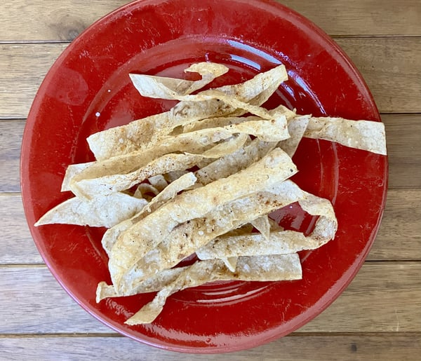 Tortilla crisps