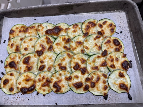Zucchini Cooked with Cheese