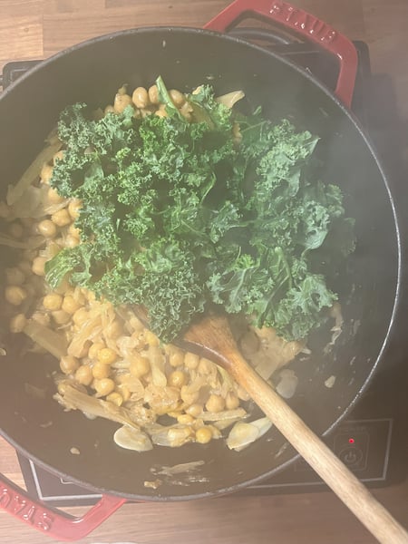 Adding kale