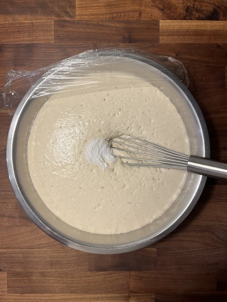 Add salt and baking soda