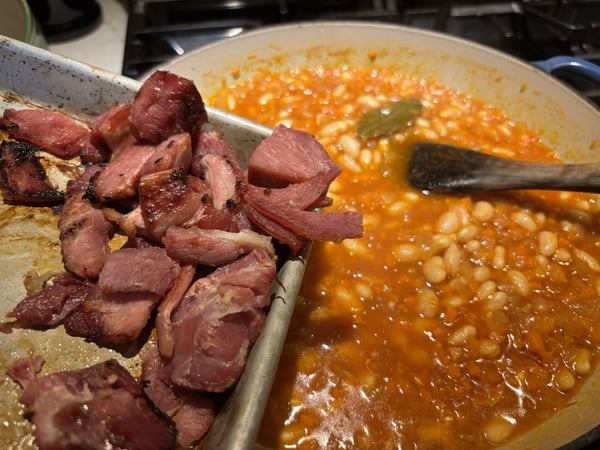 Adding meat