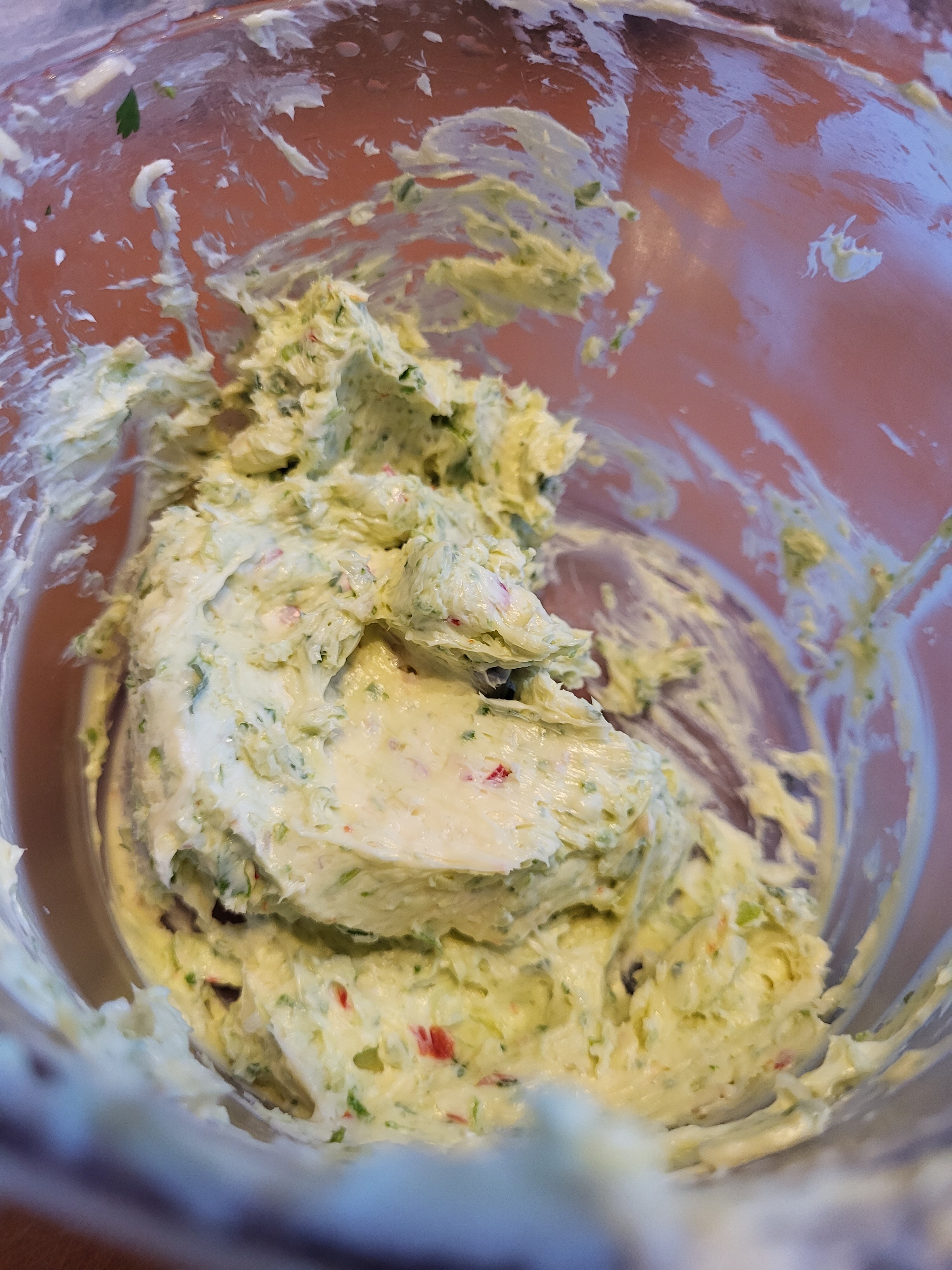 All other ingredients added to butter