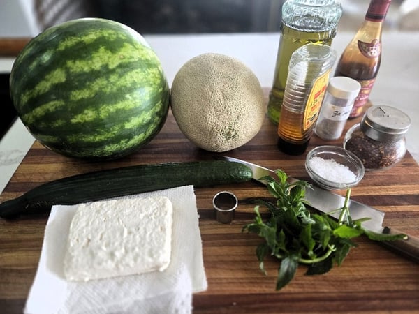 Appetizer mise en place