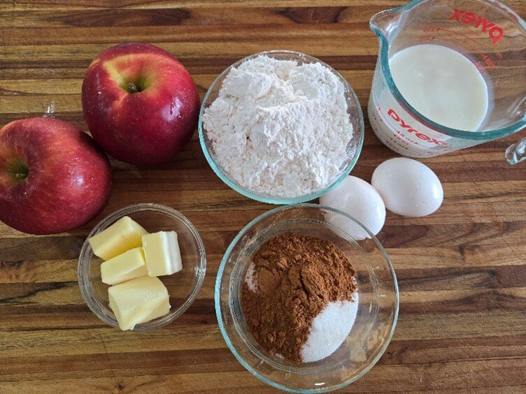 Apple Fritter mise en place