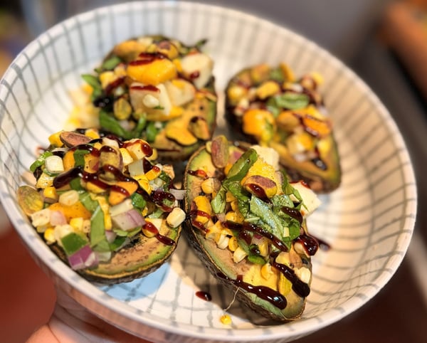 Avocados with Glaze