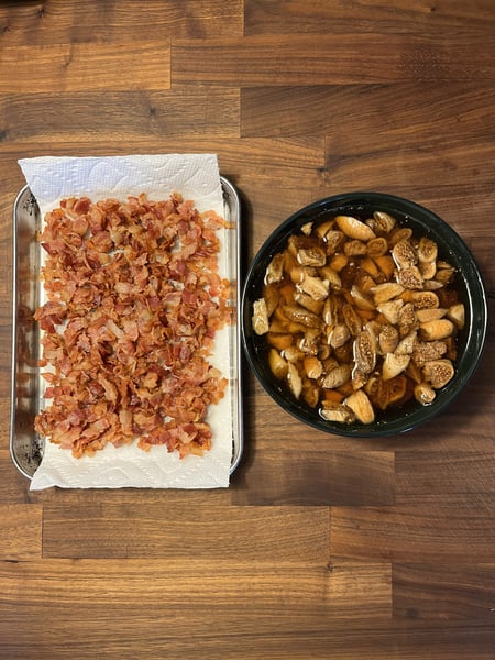 Bacon and figs