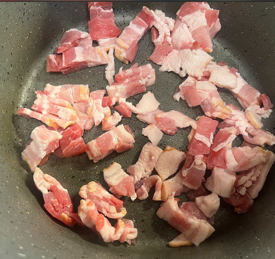 Bacon cooking