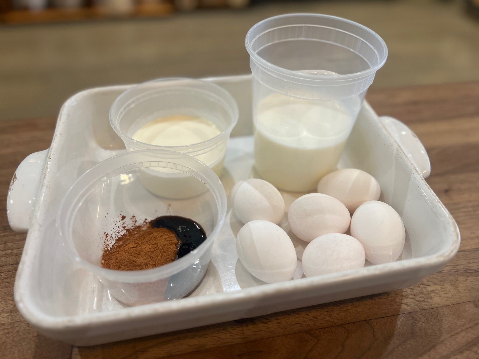 Bagel French toast mise