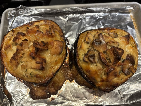 Baked acorn squash