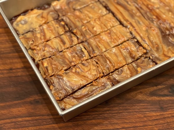 baked and cut bars