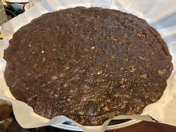 baked brownie