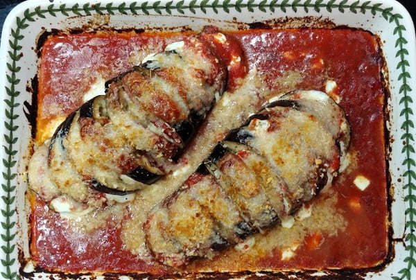 baked eggplant parmesan