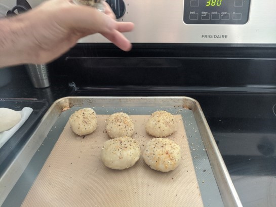 balls before baking
