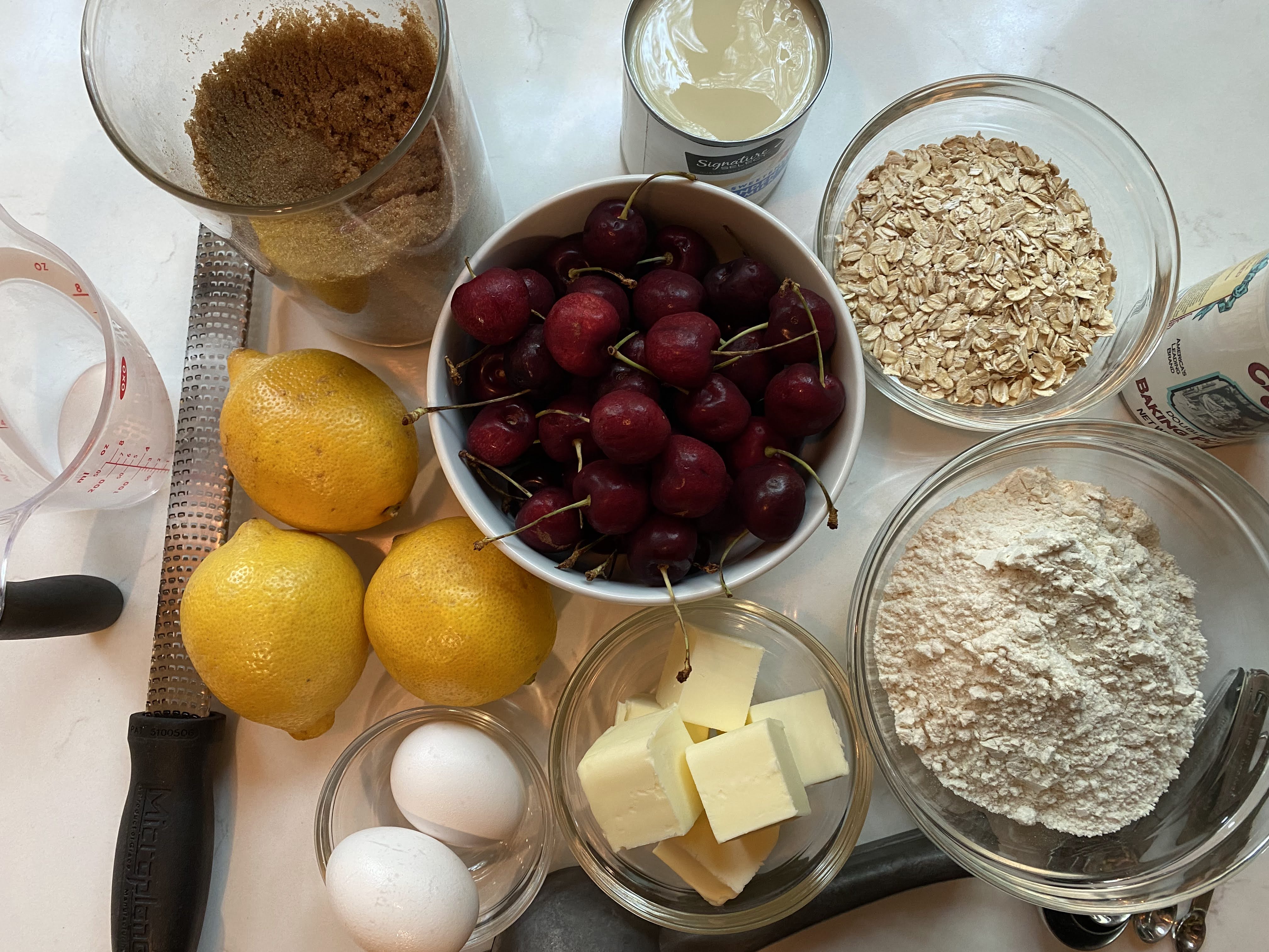 Lemon Cherry Bar Ingredients