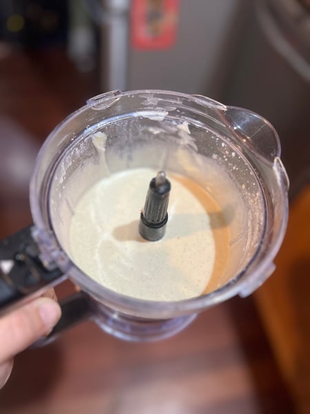 Batter in blender