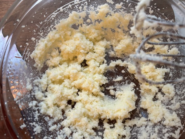 Beating butter and sugar