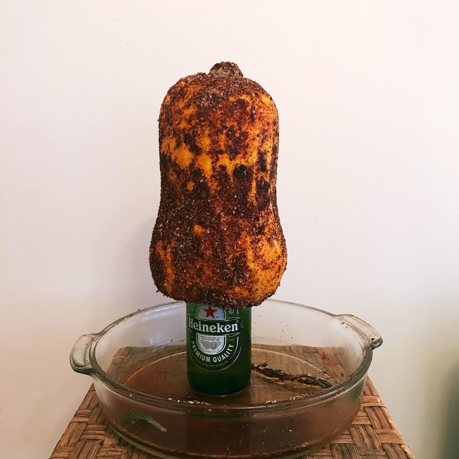 Beer Can Butternut Squash