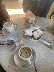 Beignets and coffee