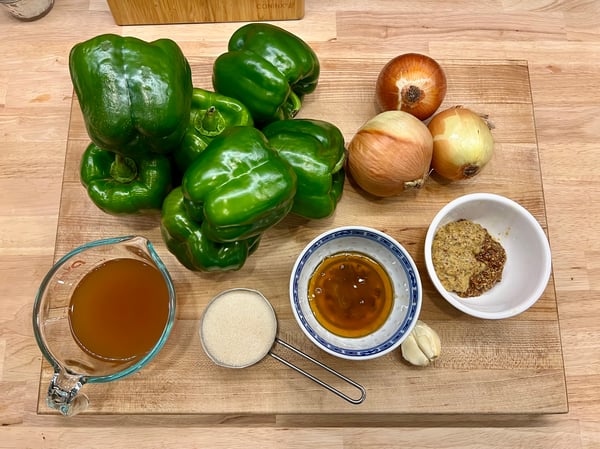 Sweet bell pepper relish ingredients