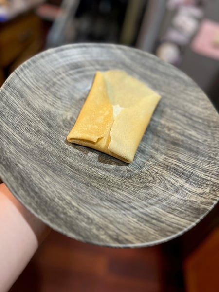 Folding blintze step 2