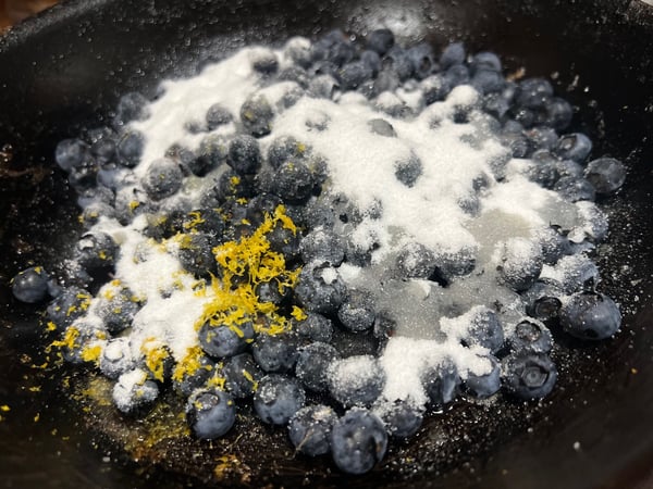 Blueberry topping ingredients