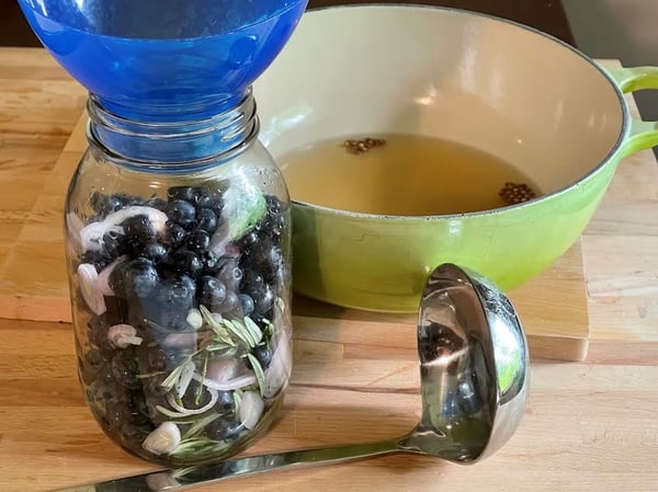 blueberry liquid ladle