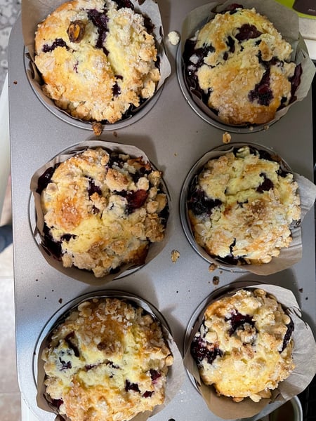 blueberry muffins-1