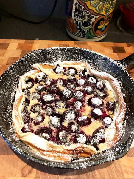 blueberry dutch baby pancake