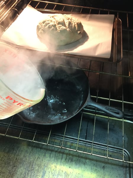 bread cast iron steam