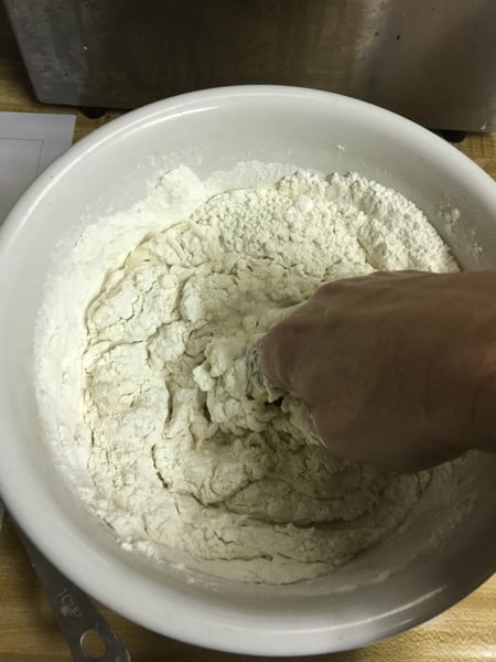 bread dough by hand