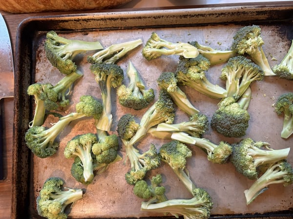 Broccoli on Tray