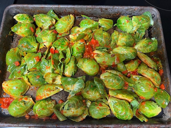 brussels with sauce