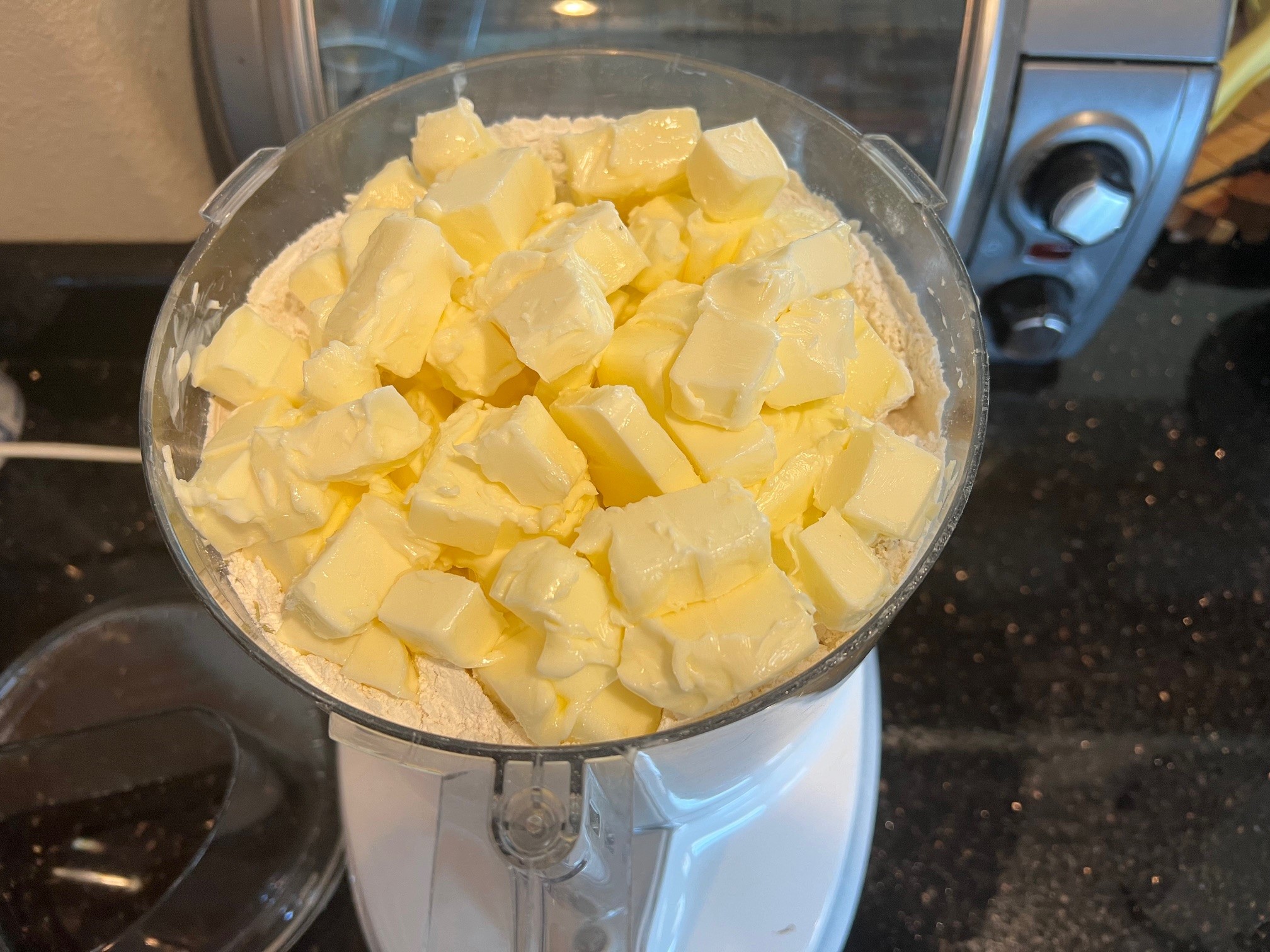 Butter in processor