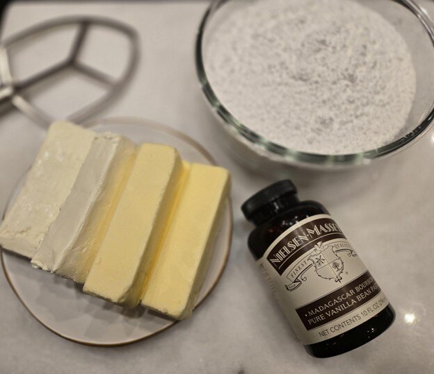 Cream cheese frosting ingredients