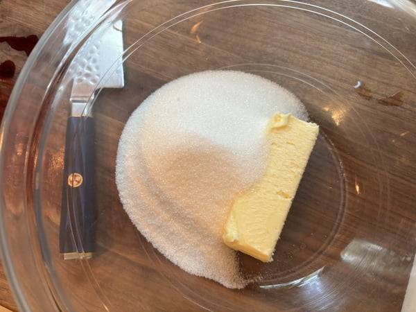 Butter and sugar