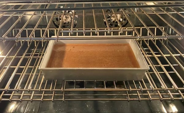 cake in oven-1