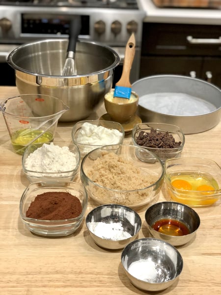 cake ingredients and equipment