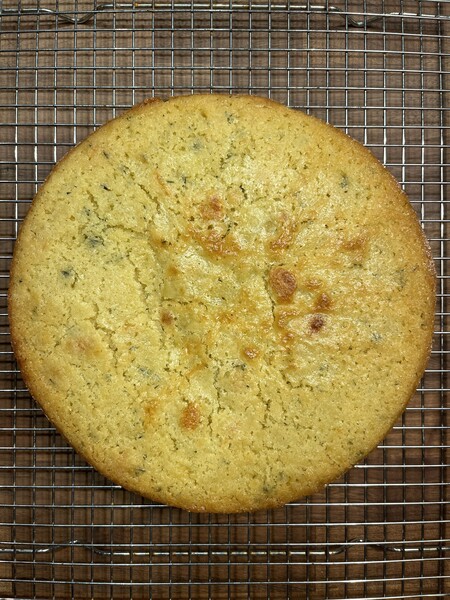 Cake on rack