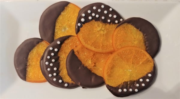 candied oranges chocolate